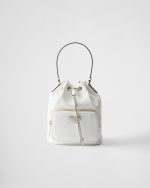 Prada Duet Naplak Patent Leather Bucket Bag